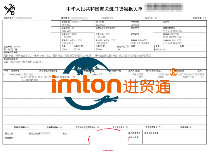 印尼日月貝貝殼進(jìn)口報(bào)關(guān)流程