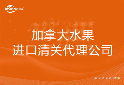 加拿大水果進口清關(guān)代理公司